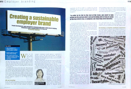 Human Resource Magazine - Employer Branding By Jaclyn Lee