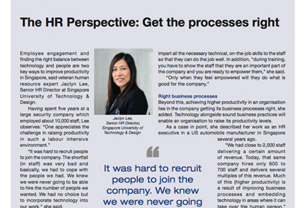 Human Capital Magazine - The HR Perspective By Jaclyn Lee