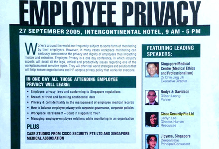Article on Employee Pricacy